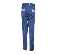 Equitack Performance Diesel Ladies Horse Riding Jodhpurs | Women's Jeans Style with Contrast Stitch, Pockets, and Belt Loops, Machine Washable, Navy/Blue Color (Ladies 18''-32'')