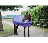 eQuitack Turnout Rug with Regular Neck | 600D Lightweight Horse Rugs and 0gsm No Filling | Nylon Lining Adjustable Leg Straps Cross Over Surcingles Rugs for Horse (Lavender/Purple 6'0")