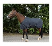 EQUITHÈME Chiné polar fleece blanket mottled gray 145