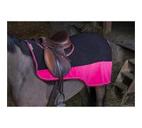 EQUITHÈME EXERCISE RUG RIDE ON HORSE RUG POLAR FLEECE (125 cm, Black/Raspberry)