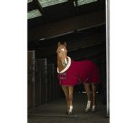 EQUITHÈME Teddy Polar Fleece horse blanket bordeaux-ecru 150
