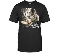 Equitone Choot Em Swamp People Black T-Shirt 2B539 Black 3XL