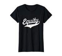 Equity - Retro Collegiate Nostalgic Sports University Style Value Graphic T-Shirt, Women, Black, XL