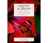 Equity & Trusts : Text, Cases, and Materials
