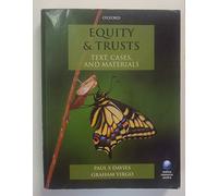 Equity & Trusts Text, Cases, and Materials