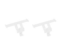 equlup 1 par de alerones para zapatos, zuecos, decoración de alerones traseros, pantuflas de ABS, colgante de, regalo de verano, dije con agujero para niños y amantes de los autos. (Blanca)