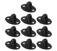 equlup 10Pcs Stainless Steel U Hook, Heavy Duty Wall Mount Eye Plate U Hook Ceiling Hammock Swing Hanging Kit for Chair, Plant Hangers, Outdoor Indoor