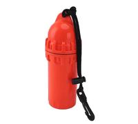 equlup 20x6.5cm/7.9x2.6in Diving Dry Box, Scuba Diving Snorkeling Water Proof Cylindrical Dry Box Underwater Sealing Case with Clip (Red)