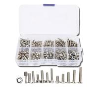 equlup 300PCS Universal Stainless Steel RC Screw Kit Screws Assortment Set Hardware Fasteners Fit forTraxxas 1/16 Crawler Repair Tool Parts