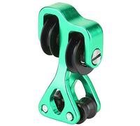 equlup Archery Cable Slide, Compound Bow Splitter Roller Glide 4.5x2.5x1.7cm/1.8x1.0x0.7in Aluminium Alloy Bow String Separator for Archery Lovers (Green)