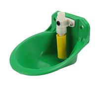 equlup Automatic Livestock Waterer, 1L Water Drinking Bowl Trough Water Feeder Dispenser Bowl with Plastic Valve for Horses Cattle Goat Sheep Dog