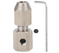 equlup CNC Stainless Steel RC Flex Shaft Collet Coupler with Hex Wrench for RC Electric Boat Coupling Motor Shaft Locker (4mm shaft)