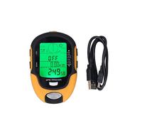 equlup Digital Altimeter, Multifunctional GPS Meter Portable Handheld Thermometer Hygrometer Digital Compass Barometer for Car Hiking Camping