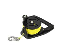 equlup Dive Reel, 46m Diving Fishing Reel Scuba Diving Fishreel with Thumb Stopper Hook for Snorkeling Underwater Water Sports for Outdoors Fishing (Black Wheel)