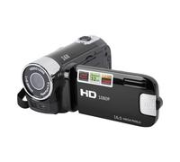equlup Full HD 1080P 4K 48MP Video Camera Camcorder 2.7in TFT Rotatable Screen 16x Digital Zoom Video Camera with USB Cable (Black)