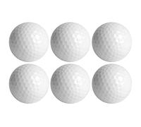 equlup Golf Ball, 6PCS LED Luminous Golf Ball Synthetic Rubber Glow Night Golf Balls Multi Colors Light up Flashing Golf Ball for Night Daytime Training (Red)