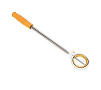 equlup Golf Ball Retriever, 80.71/15.75 inch Stainless Steel Telescopic Ball Picker 8 Sections Golf Ball Grabber Golf Pick Up Accessories for Men (Orange white)