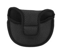 equlup Golf Mallet Putter Cover, Hook and Loop Customized Golf Mallet Putter Headcover Nylon Putter Head Covers for Drivers, Putters, Irons, Wedges(Black)