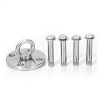 equlup Hanging Hook, 304 Stainless Steel Ceiling Bracket Wall Mount Hammock Suspension Swing Sandbag Fixing Hook for Sandbag, Yoga Hammock, Swing Chair