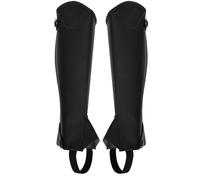 equlup Horse Riding Half Chaps, 1 Pair Super Fiber PU Leather Half Chap Horse Riding Adjustable Half Chap Unisex Leg Body Protector Equipment for Children (CM)