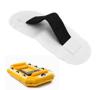 equlup Inflatable Boat Handle, 26x10cm PVC Kayak Armrest Universal Portable Glue on Grab Handrail Strap Patches Replacement for Inflatable Boat, Canoe, Kayaking, Surfboard (White)