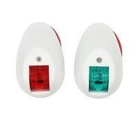 equlup LED Navigation Lights Red and Green Lights Marine Sailing SignalLights for Boat Yacht DC12V 2W for Boating Fishing Yacht, Pontoons (White)
