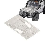 equlup RC Car Decorative Decals, Stainless Steel Decorative Sticker High Simulation Remote Control Vehicles Upgrade Parts forTraxxas 1/18 RC Cars