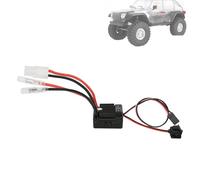 equlup RC Car Electronic Speed Controller, 2-3S 60 Electronic Speed Controller 6V 3A Water Proof Brush ESC Plastic ESC for 1/10 RC Car