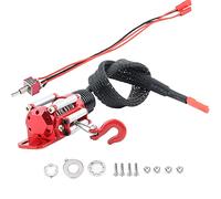 equlup RC Metal Winch, 1:10 RC Crawler Climbing Cars Electric Metal Winch Remote Controller Parts for SCX10 D90 D110 TF2 TRX4 KM2