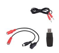 equlup RC Simulator Cable, 22 in 1 RC Simulator Cable RC Airplane USB Flight Simulator with Cables Flight Model Training Device Set for Realflight G7/ G6/ G5 Phoenix 4 E2HG