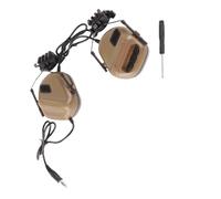 equlup Tactical Headset, 16.8x11.5x25.3cm Tactical Shooting Earmuff Comfortable Waterproof Folding Tactics Microphone Earphone Headset for CS Combats Games