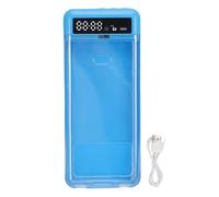equlup Timer Cell Phone Lock Box, Portable ABS Time Phone Locked Rechargeable Self Discipline Screen Time Control Box for Students Adults Focus (Blue)
