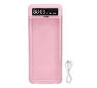 equlup Timer Cell Phone Lock Box, Portable ABS Time Phone Locked Rechargeable Self Discipline Screen Time Control Box for Students Adults Focus (Pink)