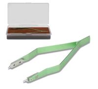 equlup V Shaped Tweezers, Watch Spring Bar Plier Practical Lightweight Metal Watchband Repairing Accessory Tool for Home Watch Shop