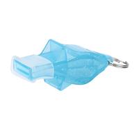 equlup Whistle, 4 Colors Dolphin Shaped Whistle Referee Sturdy Whistle Resounding Crisp Emergency Survival Lifesaving Whistle for Referees Sports Competitions(light blue)
