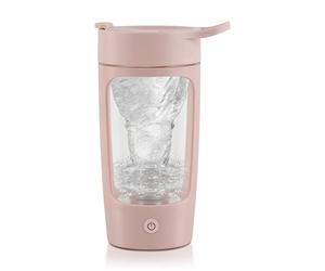 EQURA Electric Shaker Bottle, Blender Bottles, Made with Tritan - BPA Free - Portable Mixer Cup/USB Rechargeable Shaker Cups for Protein Shakes and Meal Replacement Shakes 650ml (Pink)