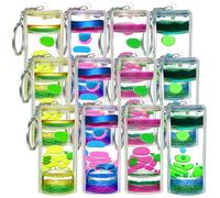 Equsion - 12 Pcs Liquid Motion Bubble Keychain,Liquid Motion Bubble Sensory Toys,Liquid Keychain for Adults Stress Reliever Stress Relief Gifts Calming Toys for Party Pendant,4 Styles