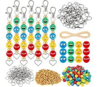 Equsion 346 Pcs/24 Sets Social Emotional Learning Keychain Craft Kit Emotional Regulation Tools Therapist Supplies for Profession, Play Therapist Toys for Counselors, Calm Down Support for Teachers