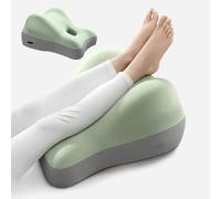 Eqvexd Butt Cushion for Couples,Memory Foam Wedge Pillow for Couples & Pregnancy Support - Sleeping Wedge Pillow for Adults,Multi-Position Cushion for Sitting, Lying(Green)