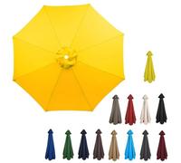 Eqvexd Garden Parasol Replacement Canopy,6-arm/8-arm Cover for 2m/2.7m/3.5m Cantilever Canopy Thermal insulation(M,4m/8 ribs)