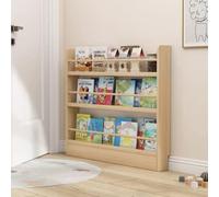 Eqvexd Narrow bookshelf behind door Wall Mount Book Shelf Organizer Wooden Bookshelf,Wall Mount Shelf with Hooks,Organizer Books,Space-Saving,60 * 10 * 87cm/23.6 * 3.9 * 34.2in