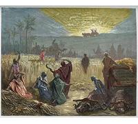 EQVRDCUW Classic Painting Oil Paintings Pictures Wall Art Canvas Poster the Return of the Ark of the Covenant by Gustave Dore Poster Artworks for Office Decor 60x90cm