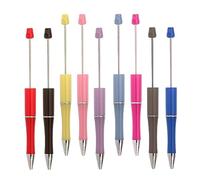 EQWQSIXD 10 Pieces Bead Ballpoint Pens multi-colored Cute DIY Gift for Kids Drawing Bridal