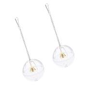 EQWQSIXD 2 Pieces Foraging Ball Intelligence Toy for Cockatiel Budgie Parakeet Type 2