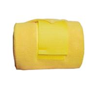 EQWQSIXD 4 Pieces Horse Leg Wraps Fleece Thick for Race Equestrian Accessories Exercising Yellow, 250x12cm