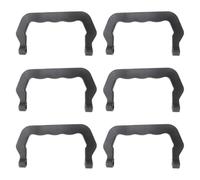 EQWQSIXD 6 Pieces Pet Carrier Handles Pet Rabbit Cage Replacement Handles Black, 10.5 x6cm