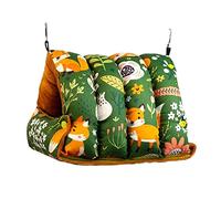 EQWQSIXD Bird Nest Sleeping Bed Birds Hut Soft for Lovebirds Parakeets Cockatoo Green Medium