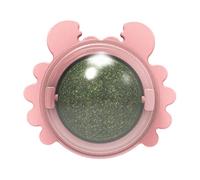 EQWQSIXD Catnip Balls Edible Rotatable Healthy for Teeth Grinding Kitten Pink, Pink Crab Cat