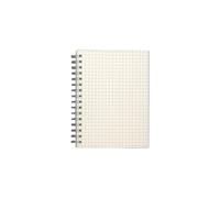 EQWQSIXD Clear Notebook Student Sketchbook Diary Planner Goal Habit Writing Notebooks Stationery Supply A6 Grid Page 15x12cm