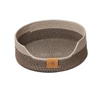 EQWQSIXD Cotton Rope Woven Cat Bed Basket Pet Accessories Breathable Pet Sleeping Bed Brown 40cm